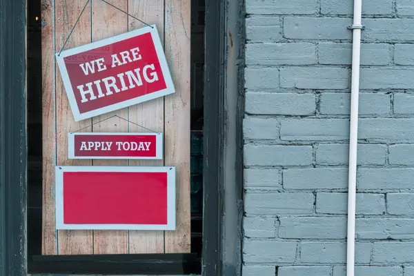 Hiring sign