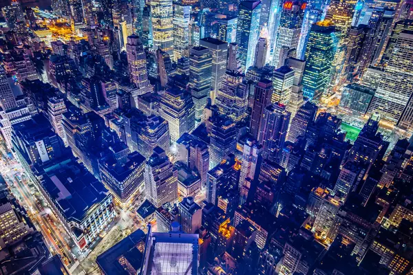 A smart city skyline